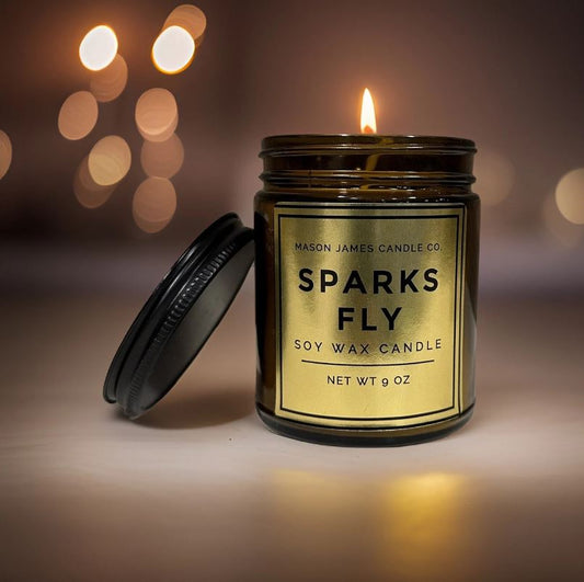 NEW - Sparks Fly Soy Wax Candle